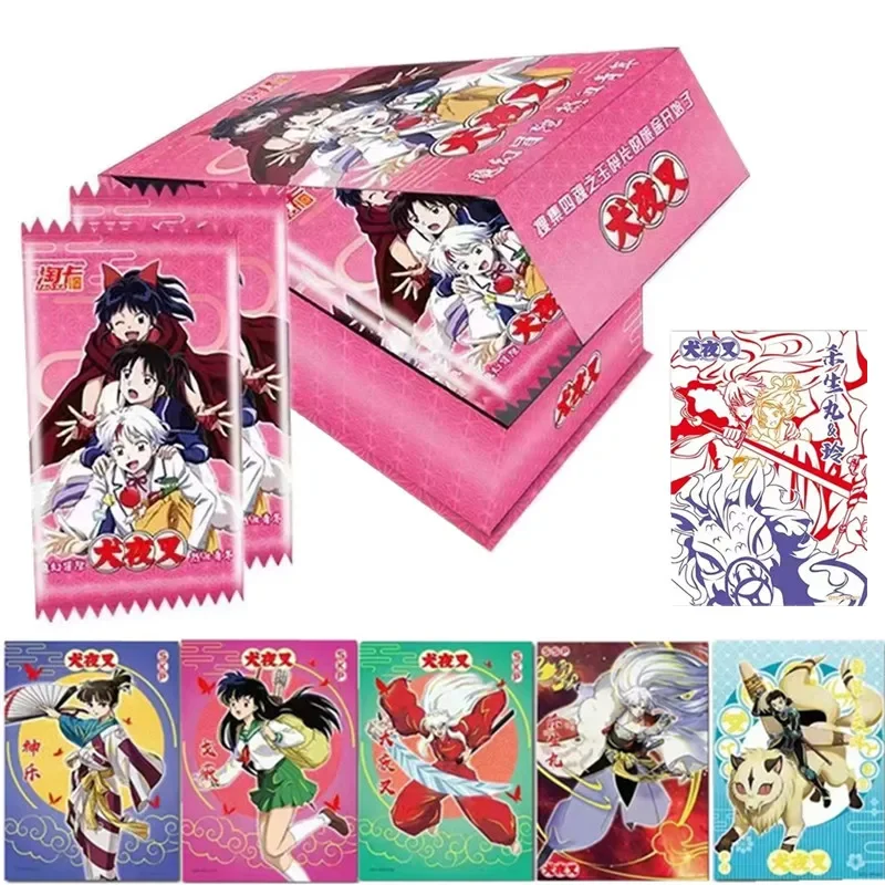 New Inuyasha Higurashi Kagome Kikyo Collection Cards Child Kids Birthday Gift Game Cards Table Toys Christmas Gifts