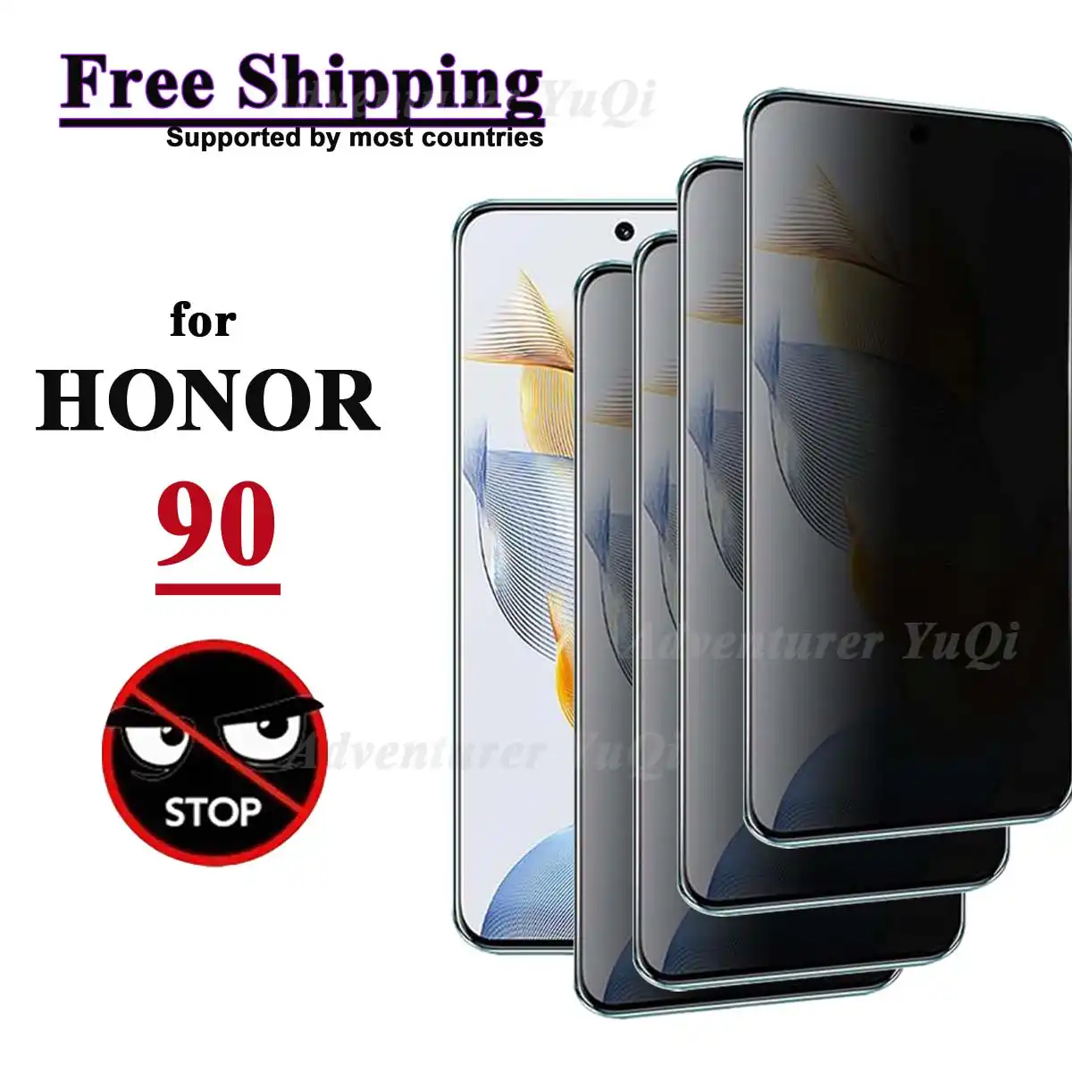 Protecteur écran Confidential Brotect Pour Honor 90 Lite - Anti-espion, Transparent Brillant