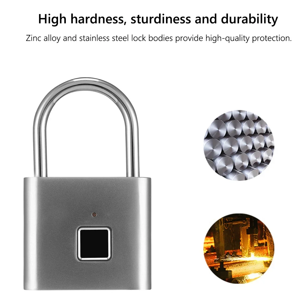 Waterproof Fingerprint Padlock for Luggage and Doors