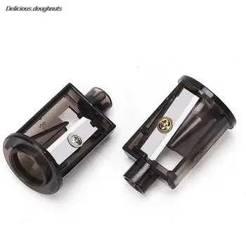 New 2PCS Multifunctional Automatic Two-hole Electric Switch Pencil Sharpener Spare Blades Home Office Pencils Art Drawing Suppli