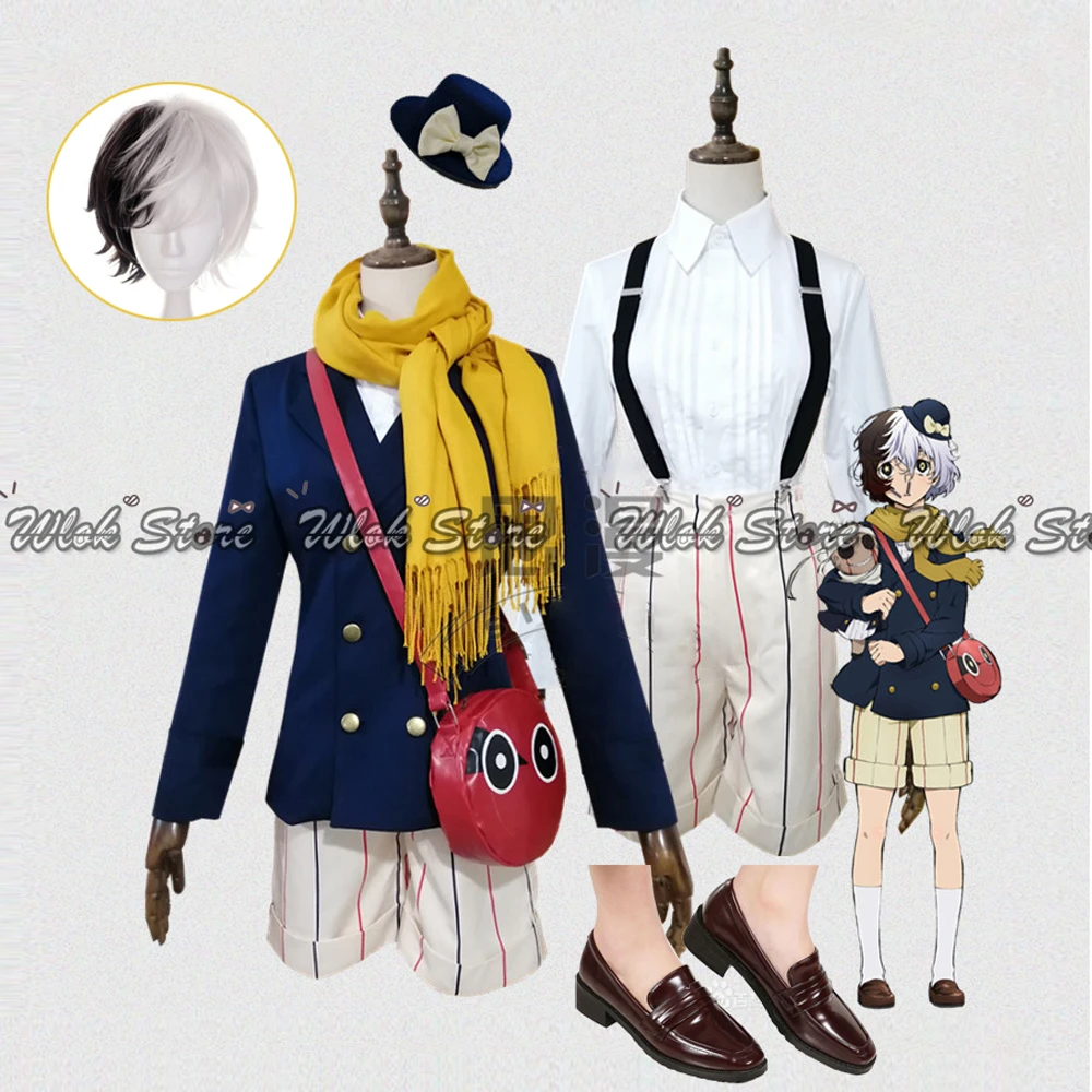 Disfraz de Anime Bungou Stray Dogs Yumeno Kyusaku Cosplay muñeca, sombrero de juguete, mochila, bufanda, conjunto completo de zapatos peluca personalizados| | - AliExpress