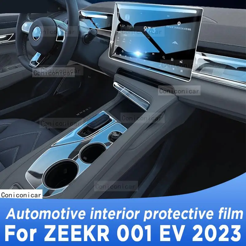 

For ZEEKR 001 EV 2023 Gearbox Panel Navigation Screen Automotive Interior TPU Protective Film Cover Anti-Scratch Sticker Protect