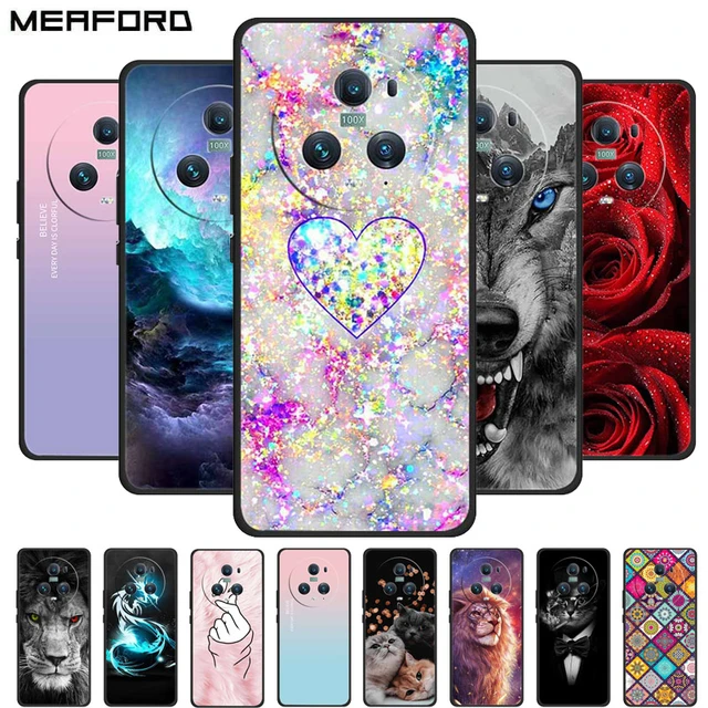 For Honor Magic 5 Pro 5g Case Cover Lens Protective Shockproof Phone Back  Soft Tpu Leather Funda Huawei Honor Magic5 Magic 5 Pro - Mobile Phone Cases  & Covers - AliExpress
