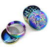 Rainbow Skull Grinder 4 Layer Manual Hand Dried 51.5mm Spice Metal Grindering Kitchen Gift 5