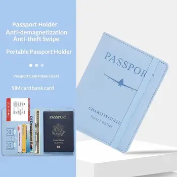 Porta passaporto impermeabile in pelle PU, custodia da viaggio, portafoglio per carte di credito, grazioso porta passaporto per donna/uomo.