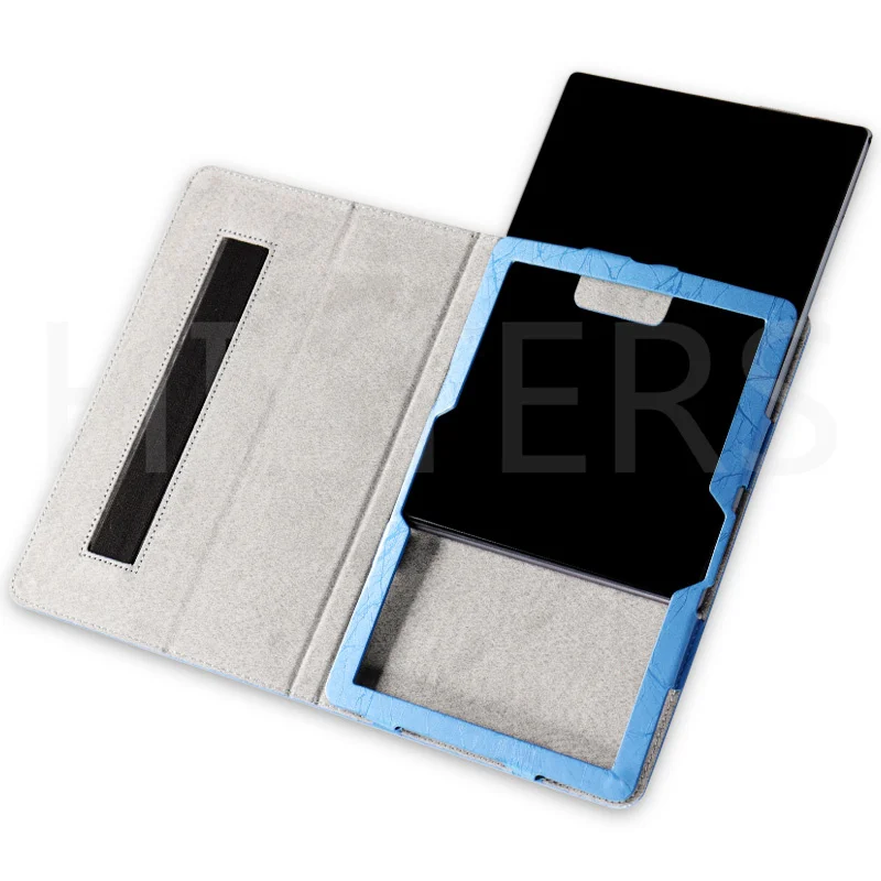 Embossed Funda For Yadro Kvadra_T 10.95" Tablet PC Magnetic Cover Case with Hand Strap - 5