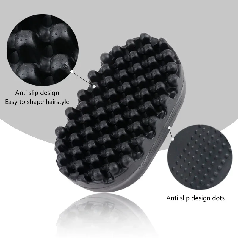 Hot Sale Portable Silicone Hair Brush Washable Durable Rubber Curly Brush Hair Beauty Dirty Braided Curly Hair Men Cleaning Tool 4