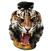 

3D Hoodie Men Aesthetic Sweatshirts Tiger BOY HOODI Trend Sweat Korea Christmas Clothes Punk Clothing Skateboard Free Shipping