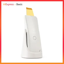 

24kHz Ultrasonic Skin Scrubber With Golden Head Nano Mist Moisturizing Deep Cleansing Facial Peeling Machine Face Skin Care Tool