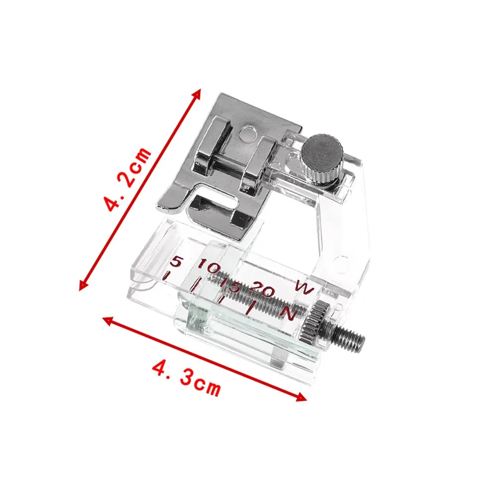 1Pcs Adjustable Bias Tape Binding Foot Snap On Presser Foot 6290 For  Brother and Most of Low Shank Sewing Machine Accessories - AliExpress