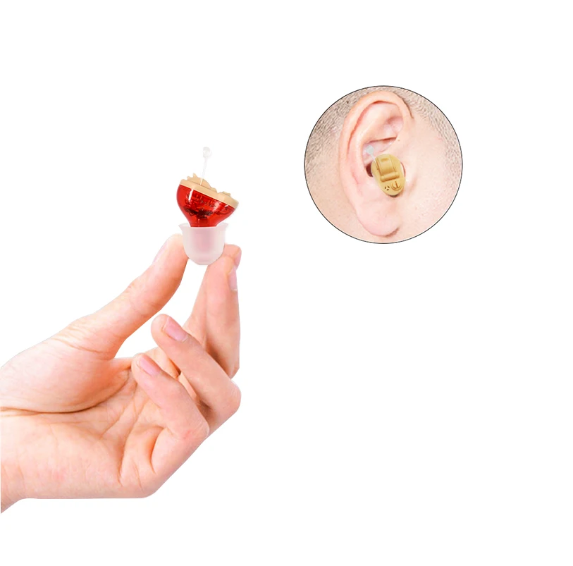 Mini CIC In The Ear Deaf Machine Sound Amplifier Invisible Hearing Aid Price Battery A10 For Seniors Audífonos First Aid 4