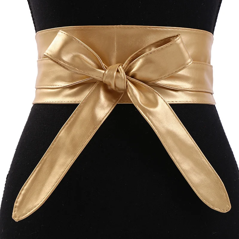 

Women Leather Slim Waist Adjustable Elastic Belt Fashion Stretch Waistband