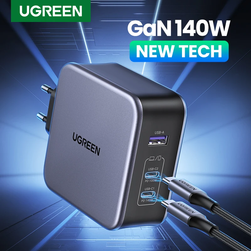 UGREEN 140W GaN Charger USB Type C PD3.1 Fast Charge For Macbook Quick ...