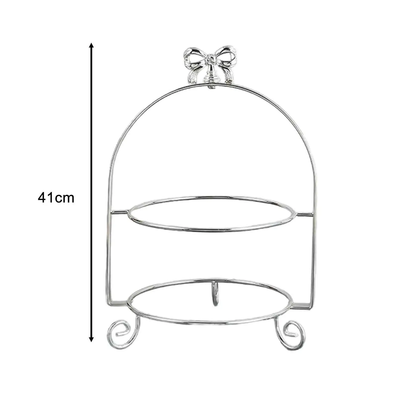 Tiered Tray Stand Snack Display Serving Tray Fruit Plate Rack Cupcake Stand for Wedding Table Anniversary Countertop Decoration