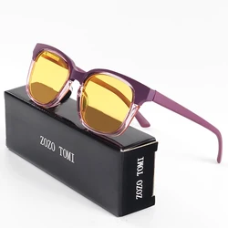 Unisex Retro Thick Frame Bifocal Sunglasses - UV400 Protection, Comfortable Wear (350)