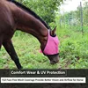 Equestrian Mesh Horse Face Mask with Sun Shade Bug Repellent and Ventilated Design Horse Headgear for Protection and Comfort 3