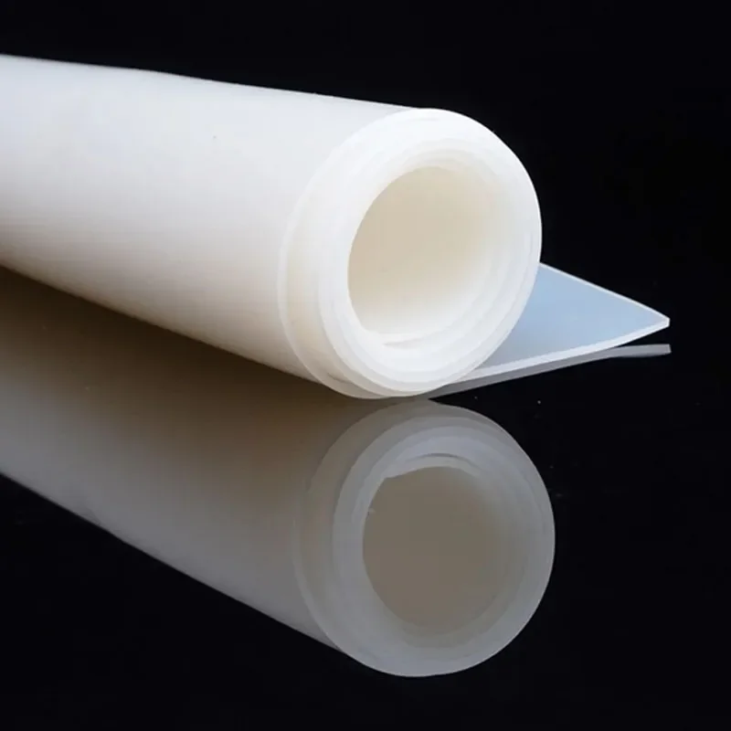 Translucent Silicone Rubber Sheet Plate Mat White Clear Silicone Gasket Pad High Temperature Resistant Thick 0.5 1 2 3 4 5-20mm