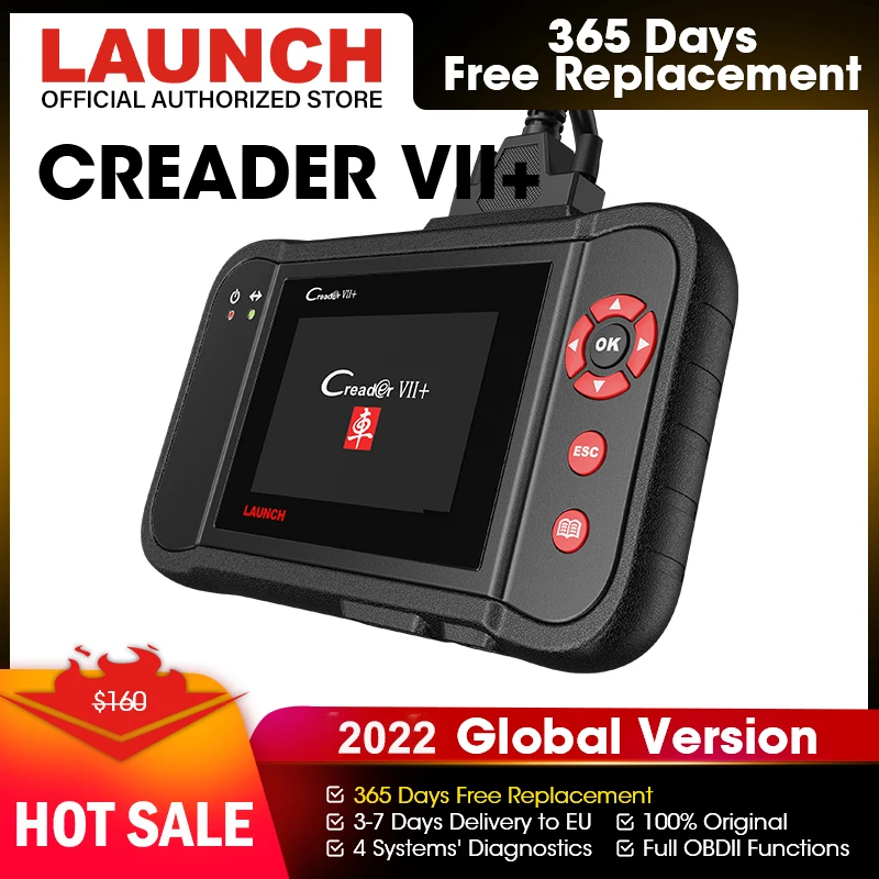 Auto ABS Airbag SRS Scan Tool Engine Diagnostic PRO LAUNCH X431 OBD Reader VII 