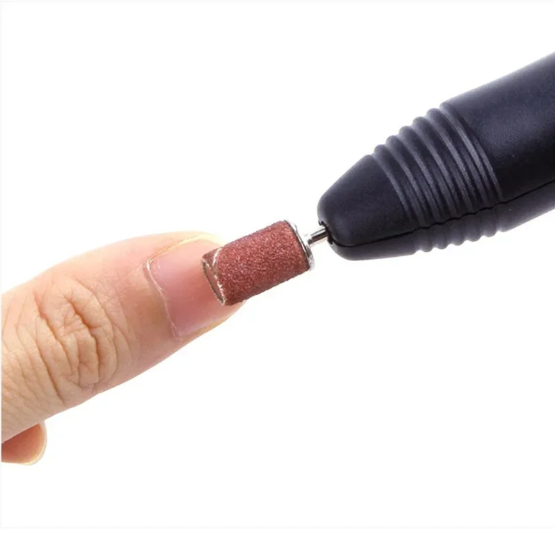 100/50pc Sanding Cap Bands For Electric Manicure Machine 180/120/80 Grit Nail Drill Grinding Bit Files Pedicure Tool 3