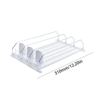 Étagère de rangement pour réfrigérateur en ABS avec système de propulsion automatique pour boissons gazeuses 6