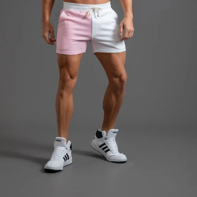 Summer Cotton Gym Shorts Men Sport Running Shorts Homme Breathable Soft Basketball Tennis Short Pants Male Workout Sportswear 2