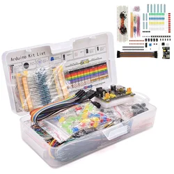 Comprehensive DIY Electronics Starter Kit with Breadboard and Diverse Components (830pcs)