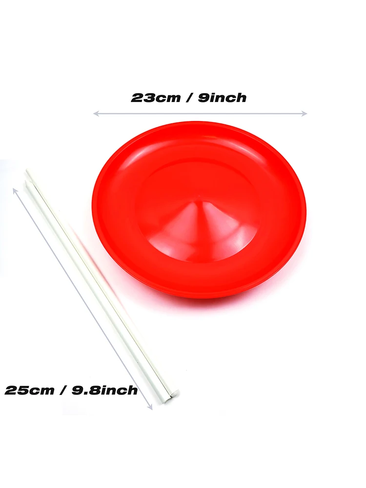Child Juggling Spinning Plates Sticks Balance Skills Turntable Acrobatic Performance Supplies for Kids Adult Balance Classic Toy 6