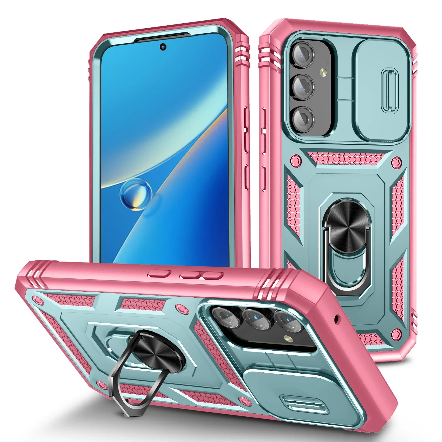 Per Samsung A34 A 14 54 34 Finge Ring 3 In 1 Custodia Per Armatura Per Samsung Galaxy A14 A34 A54 Accessori Per Telefoni Cover Protettiva Rigida