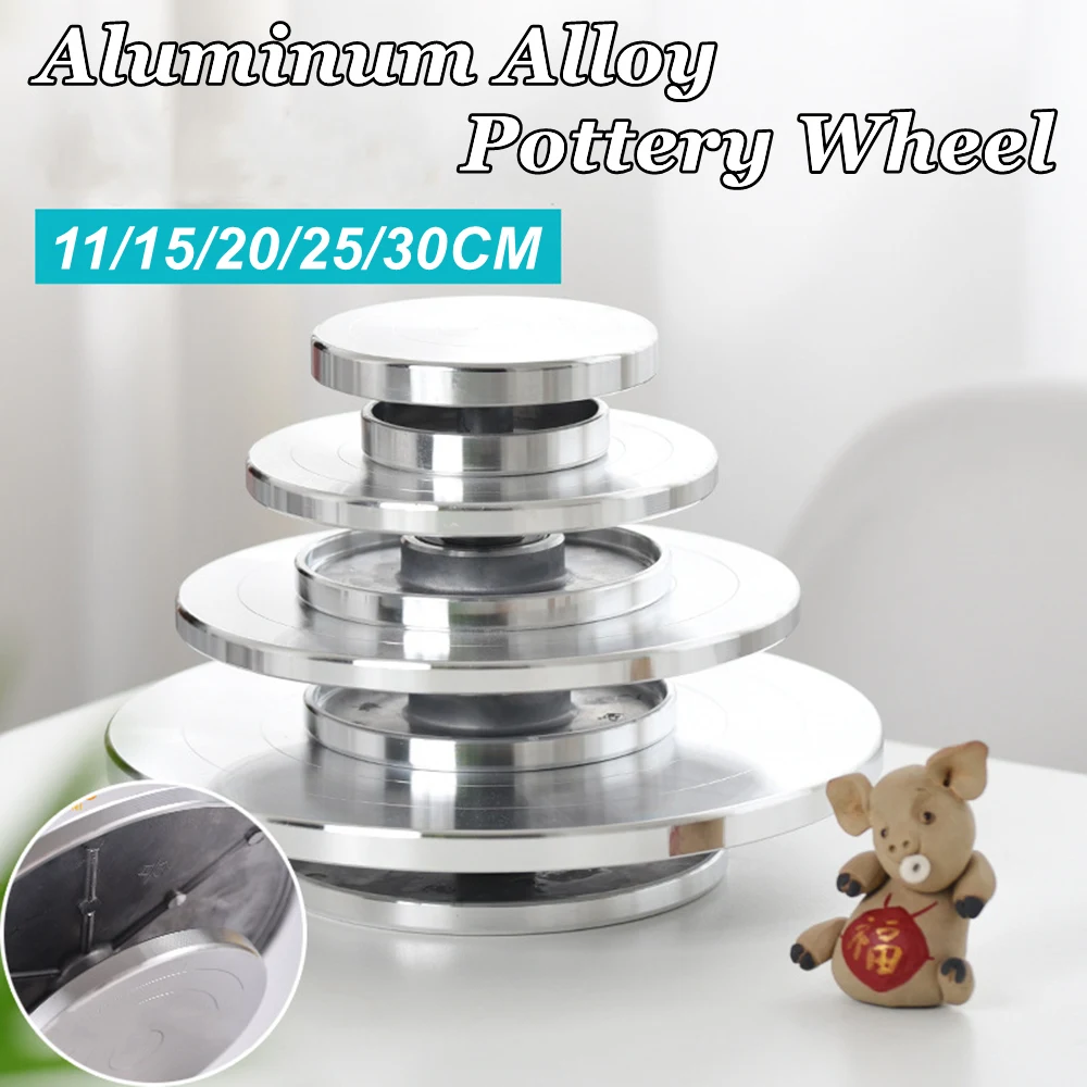 Pottery Wheel Turntable Aluminum Alloy Pottery Tool 11-30CM Wheel For Clay Making DIY Tool For Ceramics Make
