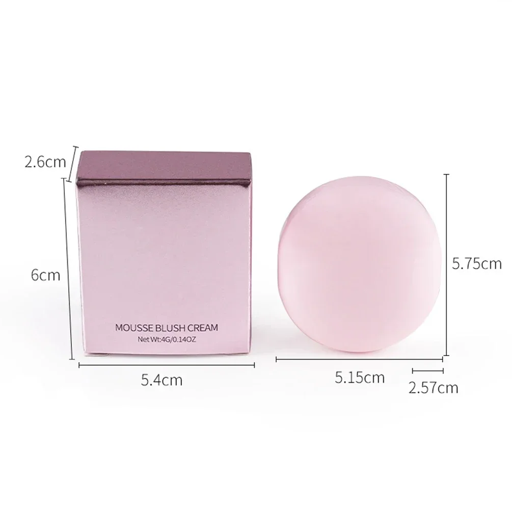 Private Label Blusher Cream 4g Custom Bulk 5-color Monochrome Lip and Cheek Color Multi-purpose Pigment Cute Pink Box Makeup 2