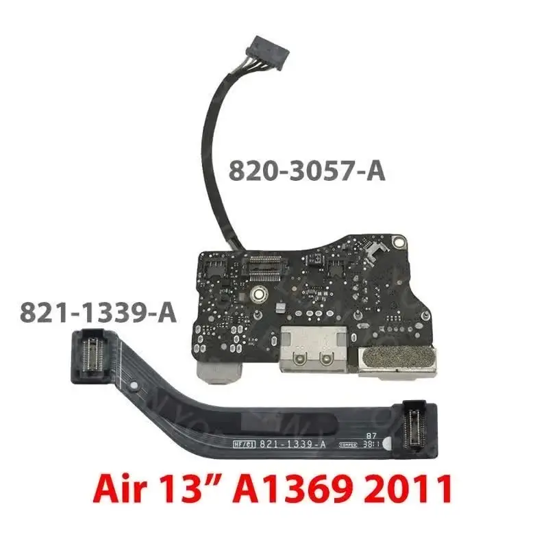 Original i/o USB Audio DC Jack Board and Flex Cable For MacBook
