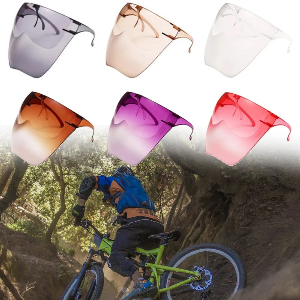 

Cycling Mask Sunglasses Shield Full Shield Cycling Glasses Cover Protective Space Mask Face Screen Windproof Sunglass Supplies