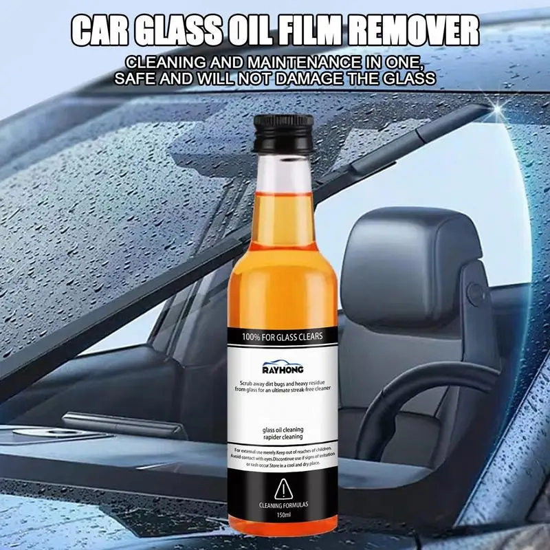 Auto Glass Oil Film Remover car Oil Film Cleaner Eliminate Water Damage Perfect  Glass Restorer 150ml Powerful cleaning accessory - AliExpress