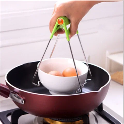 

Stainless Steel Foldable Hot Bowl Clip Pot Dish Holder Steamer Heat Insulation Plate Tong Anti-Hot Clamp Gripper Kitchen Tools