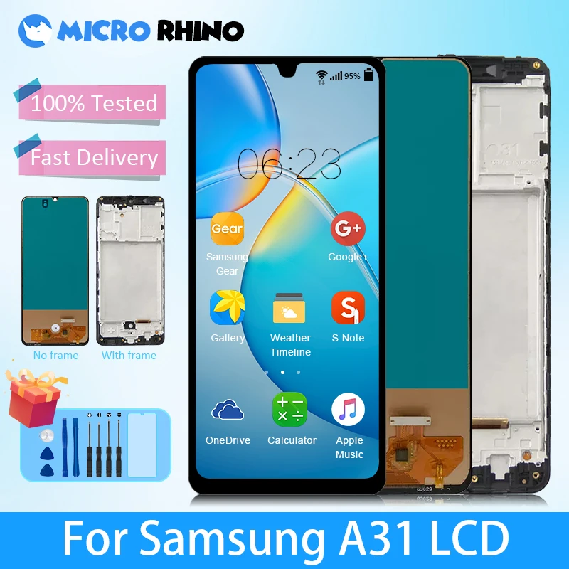 

Original 6.4" Display For Samsung Galaxy A31 A315 A315F A315DS A315G A315N LCD Touch Screen Digitizer Assembly Replacement