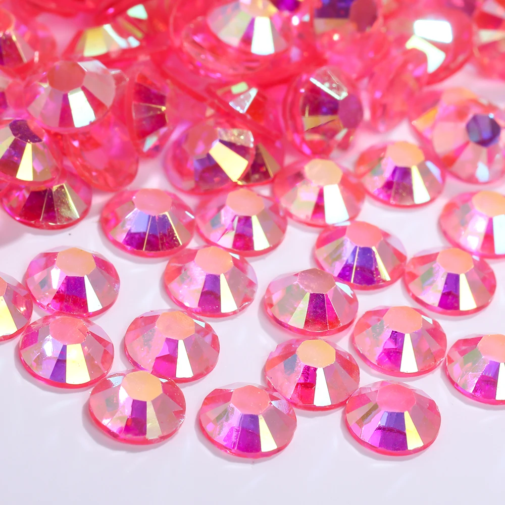 Rose Gold Resin Rhinestones Flatback Bulk For Tumblers Craft Decoration For  Dress Nail Art Stones And Crystals 2/3/4/5/6mm