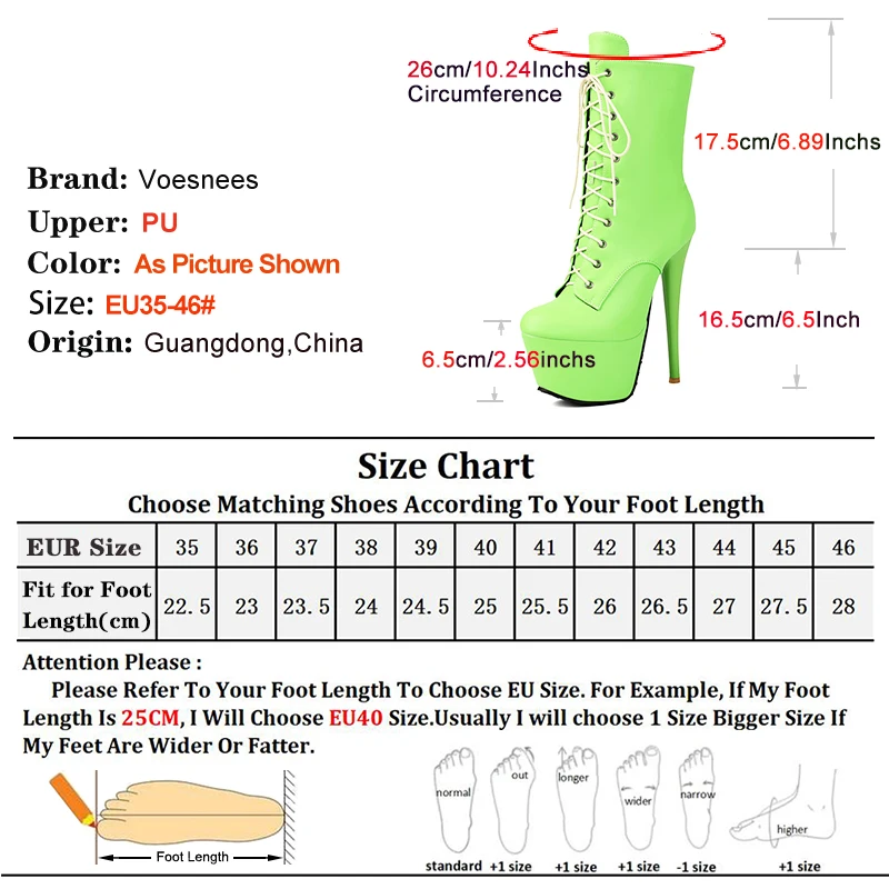 16.5CM Stiletto Pole Dance Short Boots Sexy Women Gothic Shoes 6.5CM Platform Stripper Heels Europe and America Green Ankle Boot