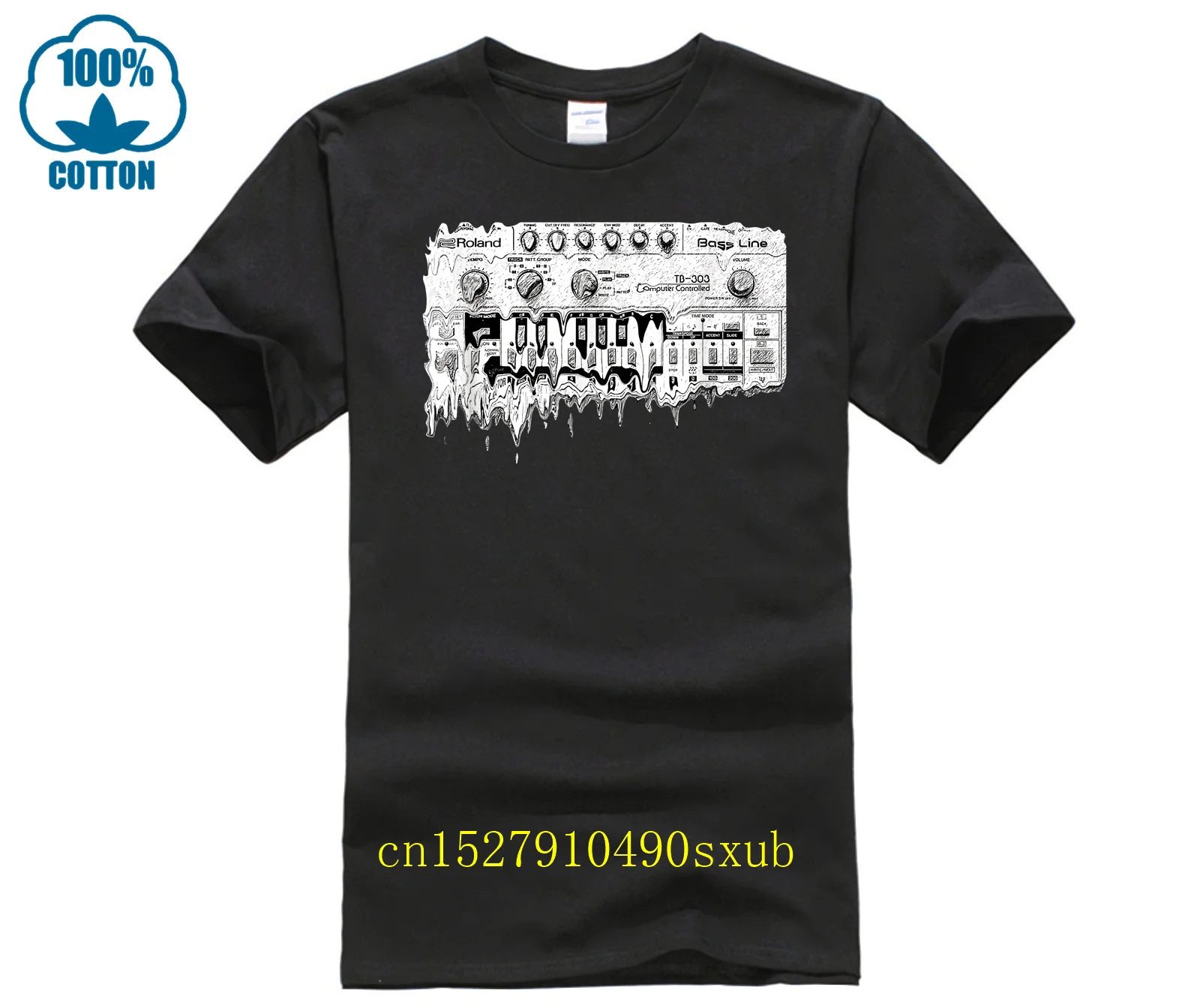 Incredibile Sintetizzatore Roland Tb 303 T Shirt Synth Analogico Korg Techno Musica Elettronica Grande T-Shirt In Cotone Maglietta Personalizzata Unic