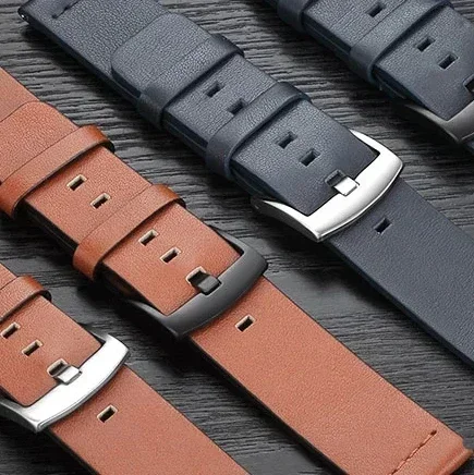 Premium Leather Watch Band with Quick-Fit Magnetic Buckle - Seamless Design