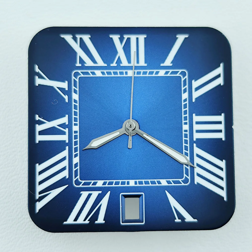New NH35 dial square Roman dial Arabic men's watch suitable for NH 35 movement watch accessories