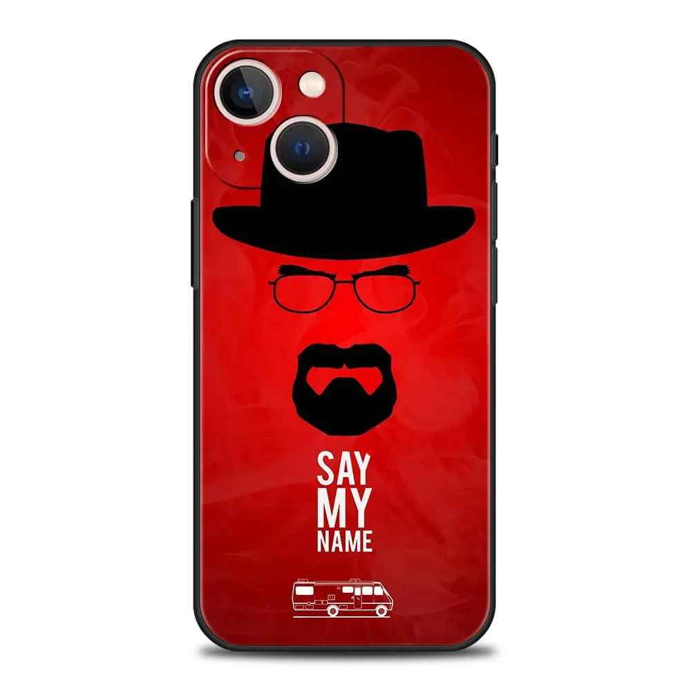 thumbnail image 1 of Funda de teléfono de lujo de la serie de TV Popular Breaking Bad para iPhone 13, 15, 14, 12 Mini, 11 Pro MAX, XR, X, SE, XS, 7, 8 Plus, cubierta negra de silicona, 1 of 5