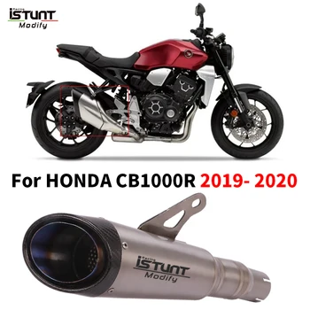 Slip On For HONDA CB1000R CB1000 R 2019- 2020 Years Motorcycle Exhaust Muffler Modified Titanium Alloy Escape Silencer Link Pipe