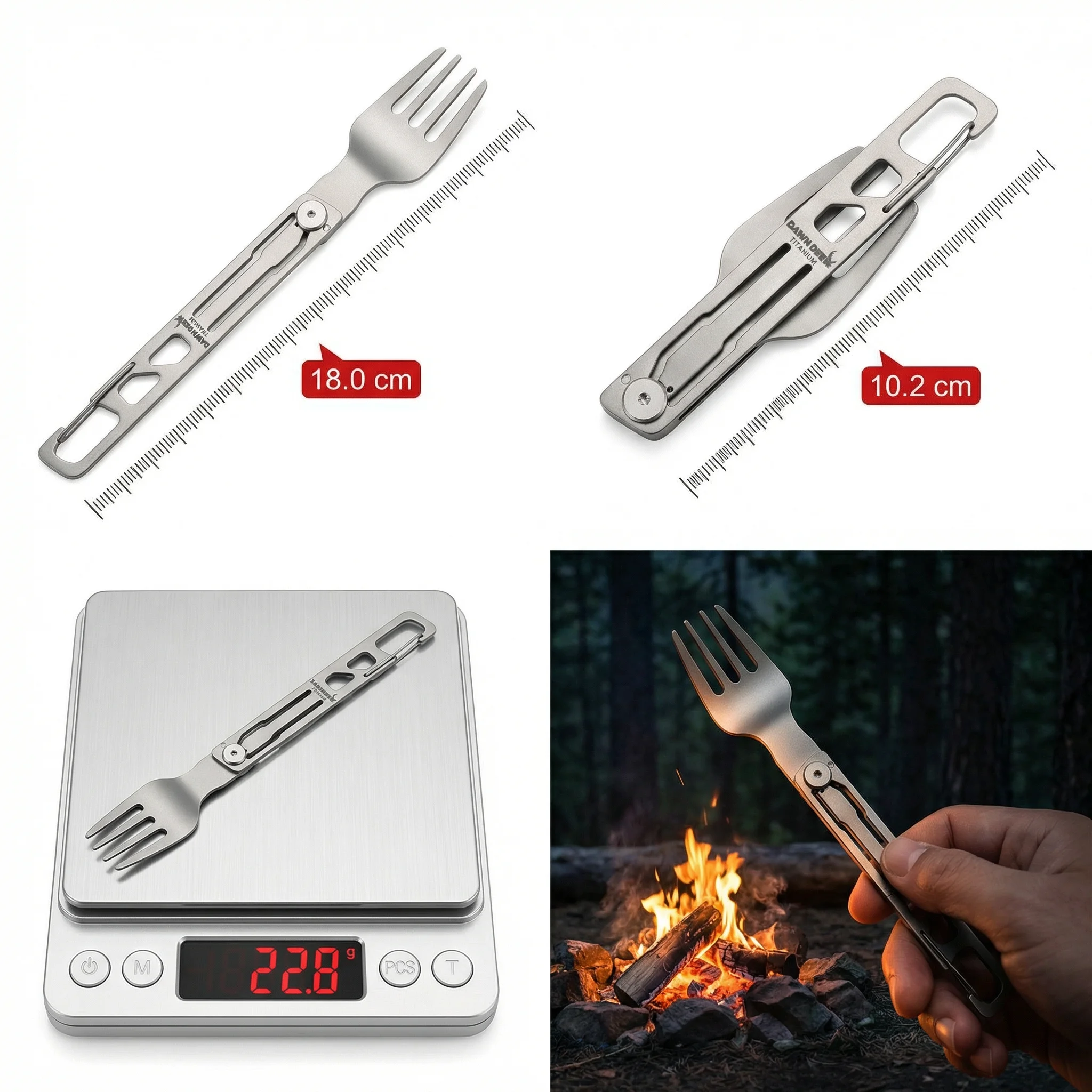 Titanium Folding Camping Utensil 6