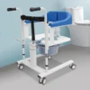 Hydraulic Patient Lifting Chair with Potty, Transfer Wheelchair Lightweight Transport with 180° Split Seat for Elderly, Disabled 6
