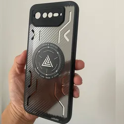 Luxury Shockproof Magnetic Case | Hybrid Soft TPU + PC Matte Carbon Back Cover for Asus ROG Phone 8
