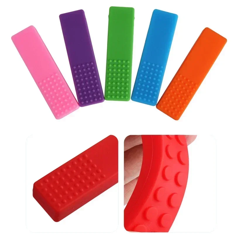 Baby Silicone Teether Kids Chew Necklace Sensory Chewy Pendant Oral Motor Toys Therapy Tools for Autism ADHD Chidren's Goods Hot