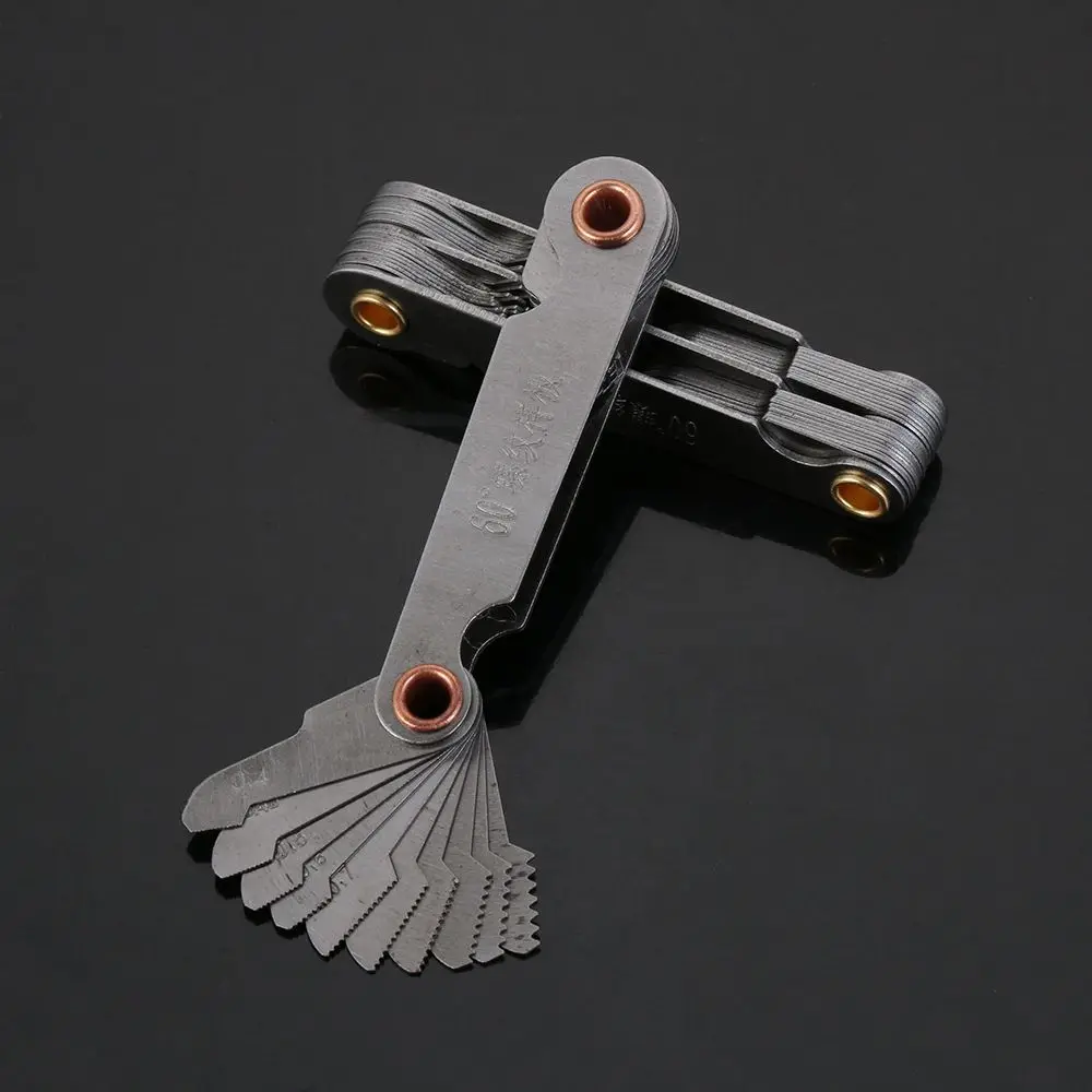 Carbon Steel Thread Pitch Gauge Tool Set