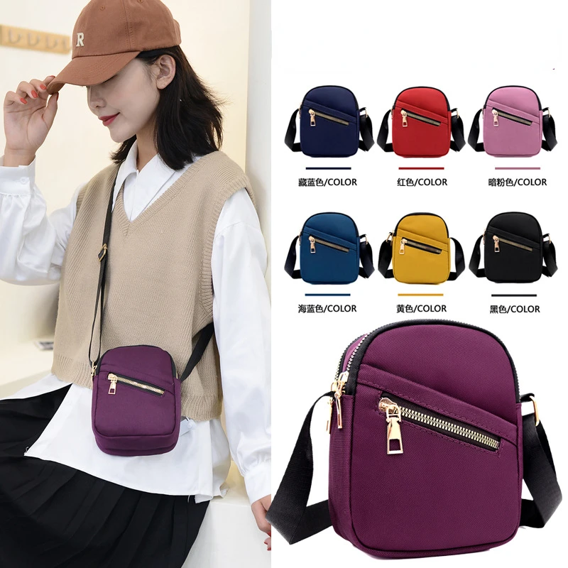

Waterproof Shoulder Bag Crossbody Zipper Mobile Phone Lady Female Multifunction Handbag Wrist Purse Womens' Pouch Women's Bag