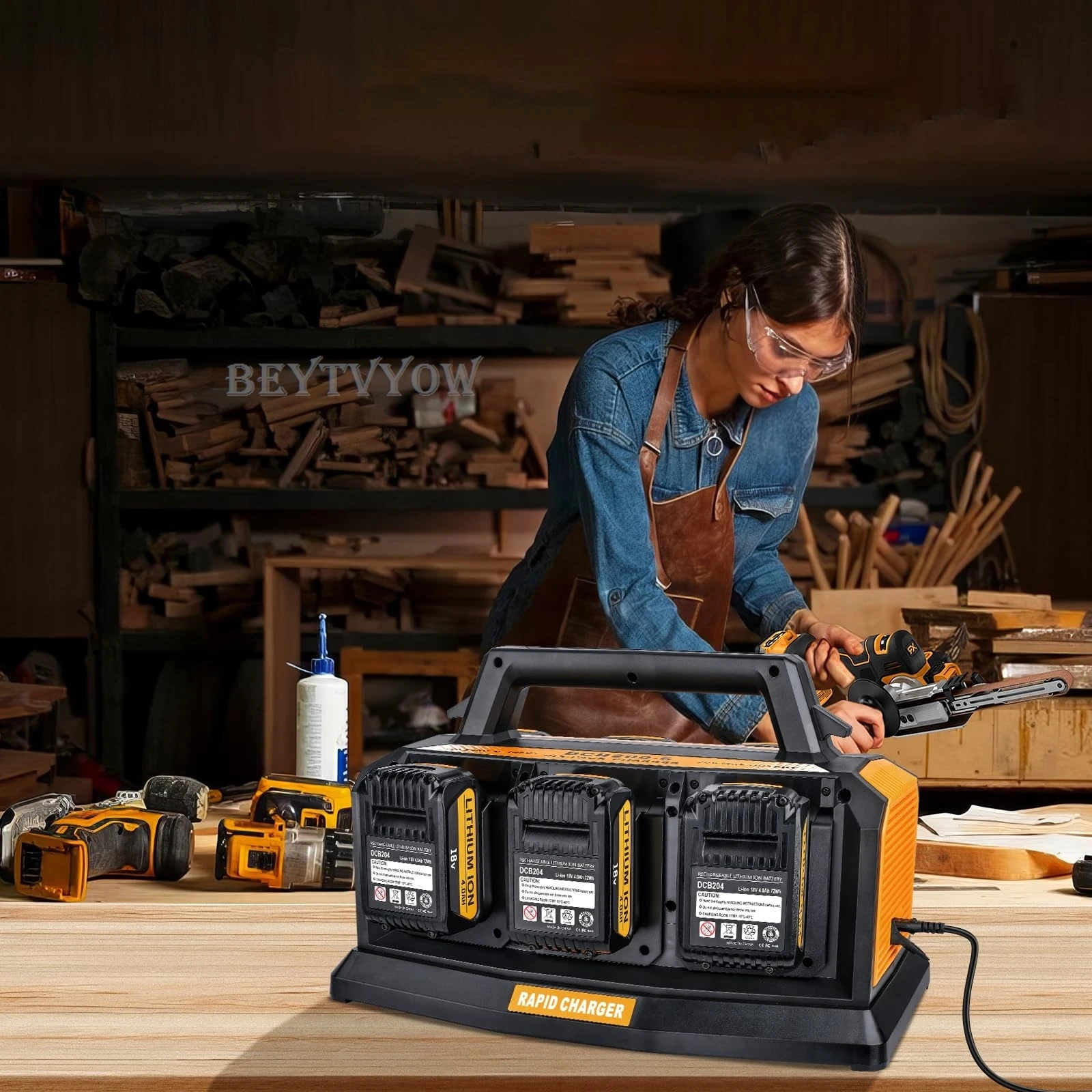 Super Battery Charger for Dewalt 20V Battery And FlexVolt 20V/60V Battery Rapid