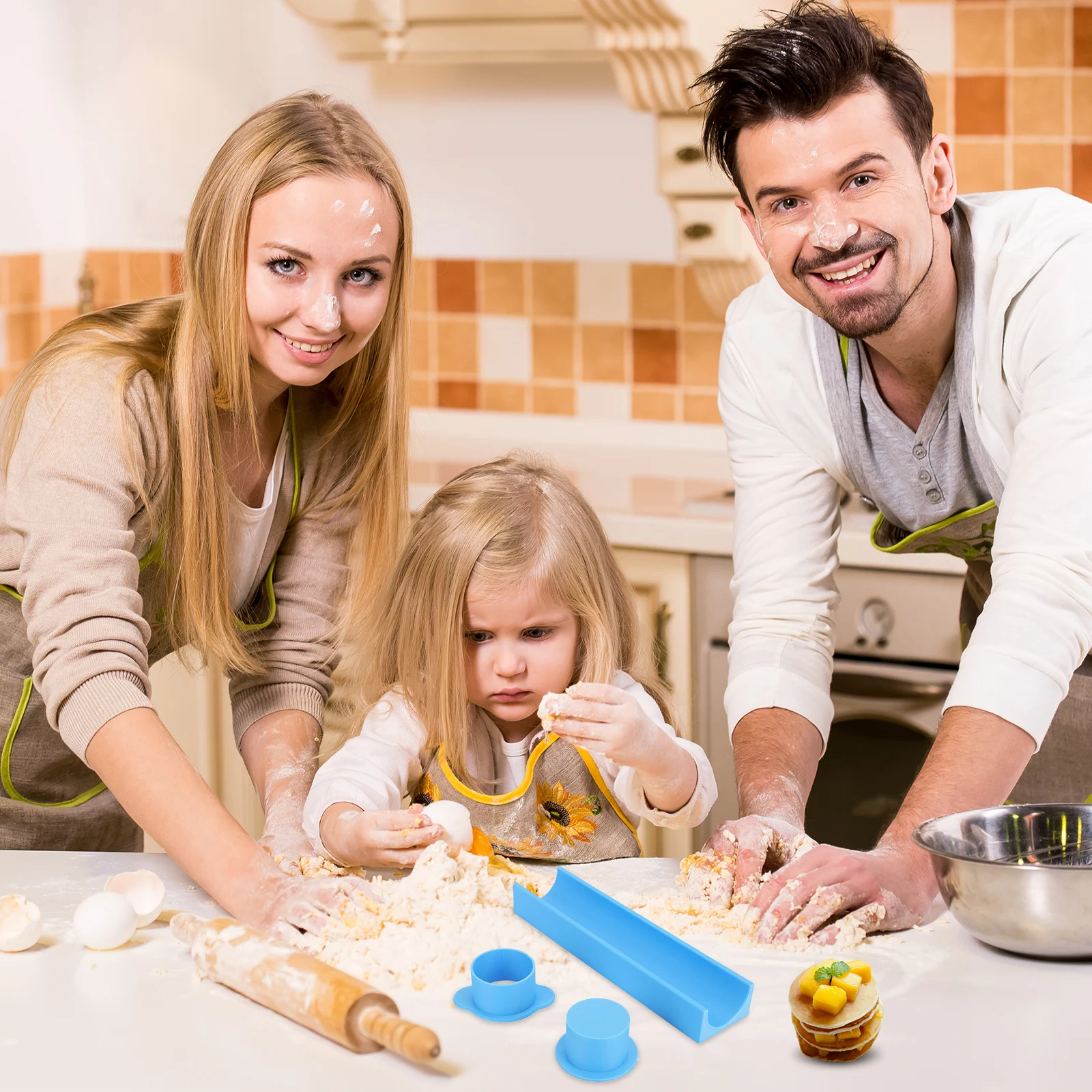 Round Cake Pop Molds with 9-Inch Tray Cake Pop Maker Circle Cake Pop Cutter and Pusher for Parties Wedding Home Desserts Making